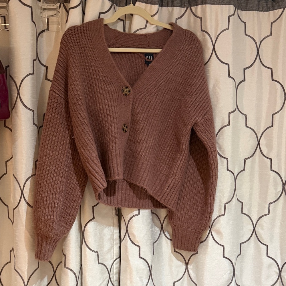 GAP Women's Tan Cardigan Sweater